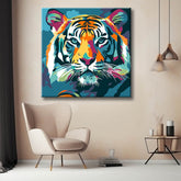 Painting by Numbers Colorful Tiger in Portrait